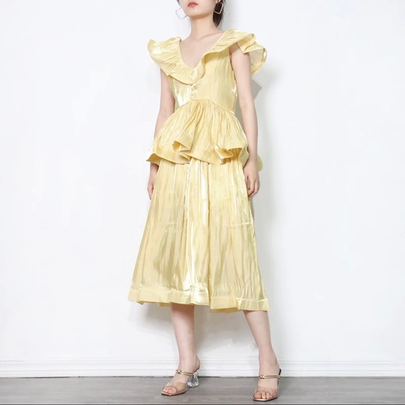 Light yellow dress, size M - Picture 1 of 3